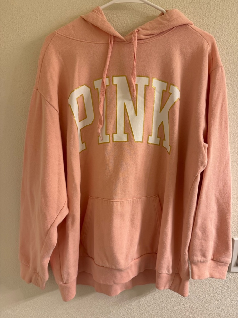 Victoria's Secret PINK Light Pink Hoodie Sweatshirt - Picture 2 of 3